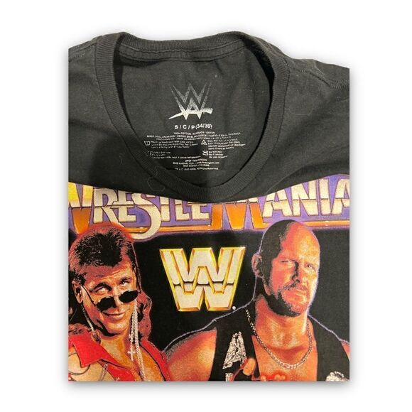 Wrestling Mania Tee Shirt Shawn Michaels Stone Cold Size Small - Picture 3 of 4